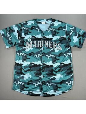 SEATTLE MARINERS 2025 SGA CAMO JERSEY Salute to ARMED FORCES 4/12/25 SIZE Medium